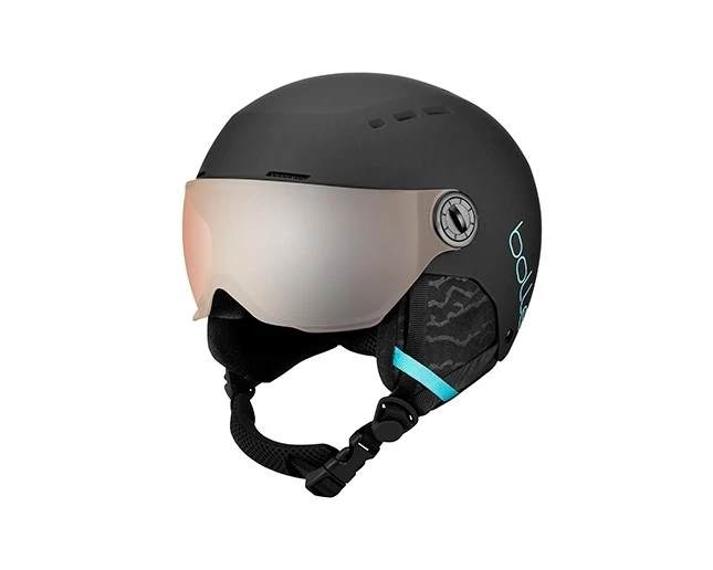 BOLLE Bollé Quiz Visor Matte Black & Blue Orange Gun Visor Cat2 - Casque De Ski à Visière Junior 3 BOLLE Bollé Quiz Visor Matte Black & Blue Orange Gun Visor Cat2 - Casque De Ski à Visière Junior