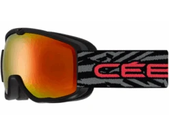 Cébé Masque De Ski Enfant ARTIC Mat Black Red Orange Flash Mirror Cat.2
