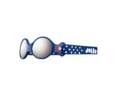 Julbo Lunette De Soleil Bébé Loop Small Fonce Bleu / Rouge - Spectron 4 Baby Flash Argent