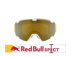 Red Bull Masque De Ski PARK White Gold Snow Mirror Orange W