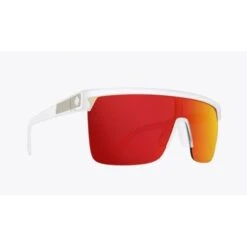 SPY FLYNN 50/50 Matte Crystal Happy Gray Green With Red Spectra Mirror