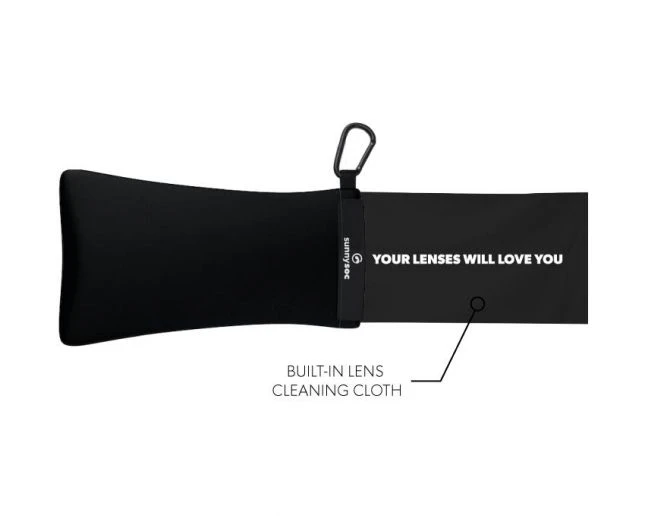 SUNNYSOC Black - Etui à Lunettes Souples Et Chamoisine Intégrée 3 SUNNYSOC Black - Etui à Lunettes Souples Et Chamoisine Intégrée
