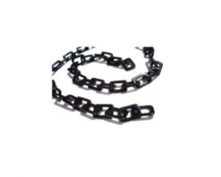 Valrose Chaines Acetate Avec Maillons Rectangulaires Moyens Noir